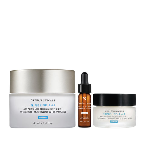 SkinCeuticals Triple Lipid Restore 2:4:2 48ml Set (Triple Cream 15ml and Brightening Serum 4ml)