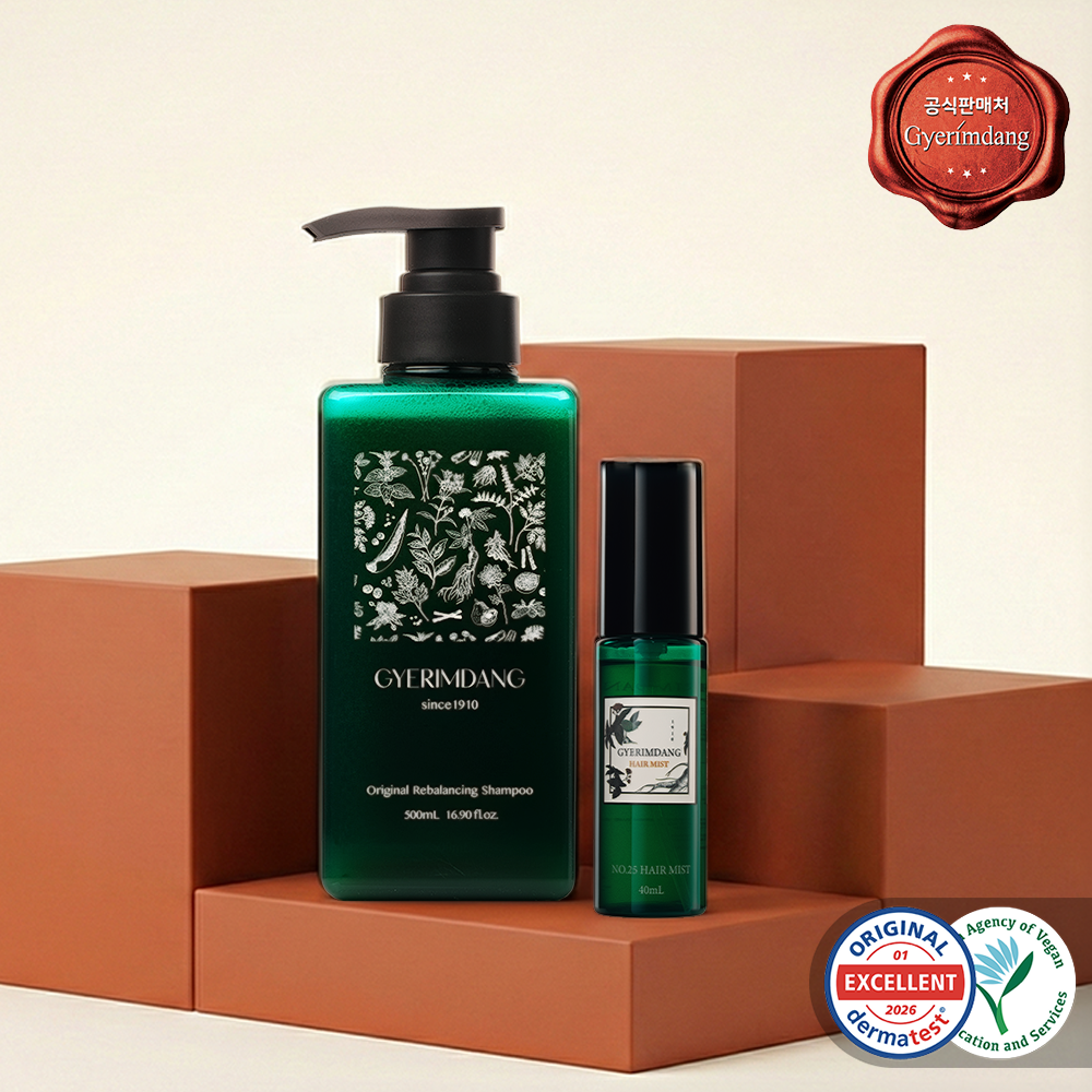 Gyerimdang Premium Natural Hair-Loss Shampoo 500ml + Premium Scalp Soothing Hair Mist 40ml