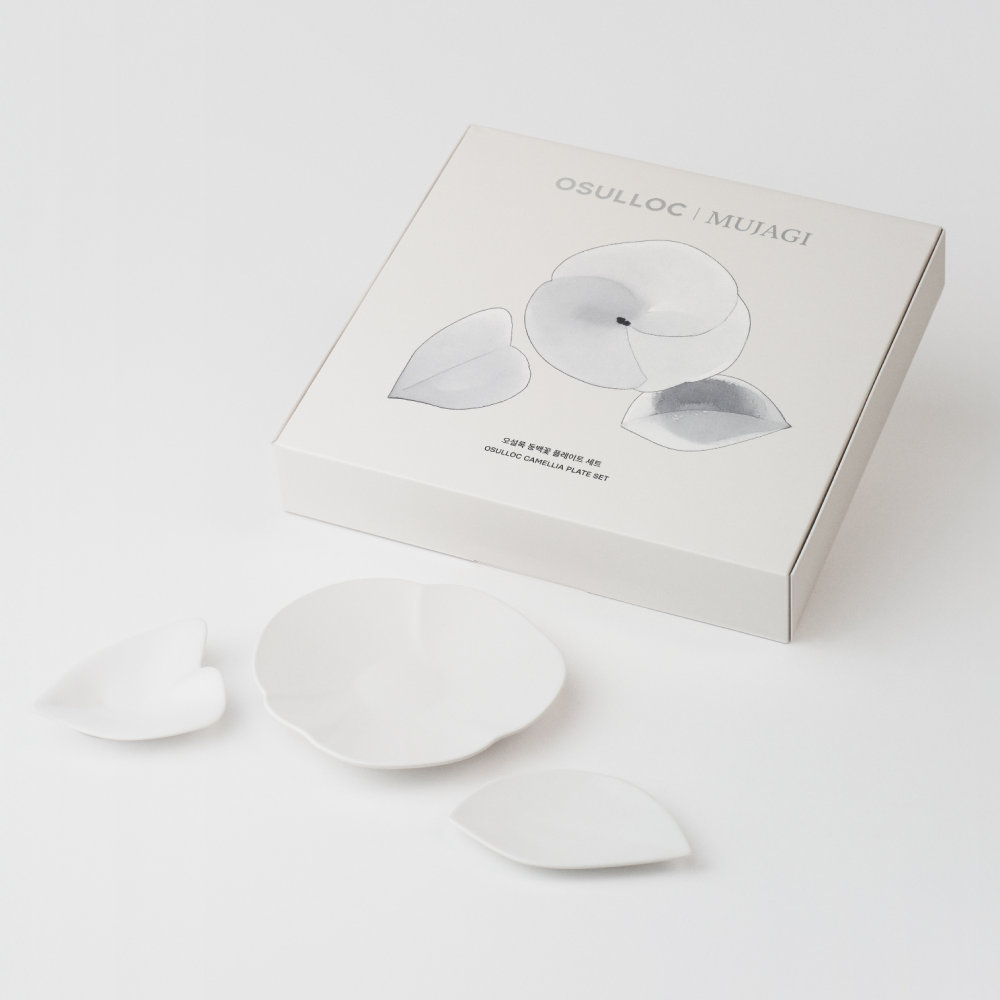 OSULLOC Mujagi Camellia Flower Plate Set