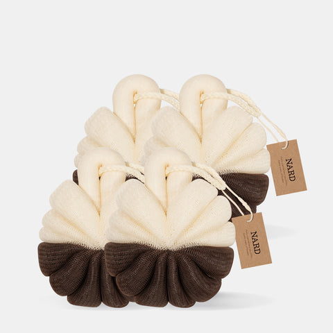Nard Mild Shower Puff (4 Pack)
