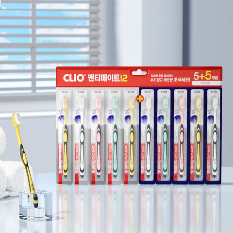 Clio Dentimate Season 2 Ultra-Fine Toothbrush (10 Pack)