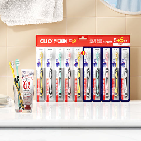 Clio Dentimate Season 2 Ultra-Fine Toothbrush (10 Pack)