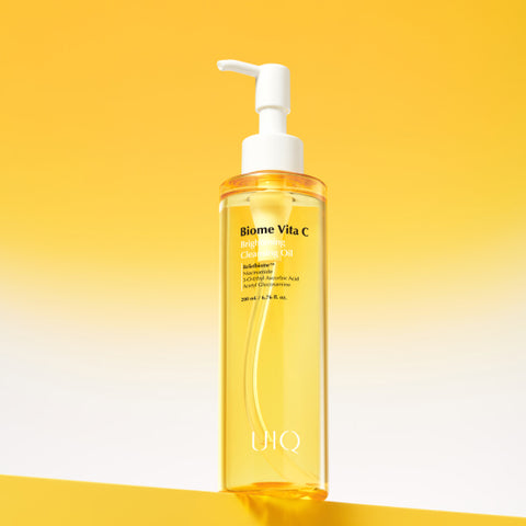 UIQ Biome Vita C Brightening Blackhead & Sebum Care Cleansing Oil 200ml (2 Pack)