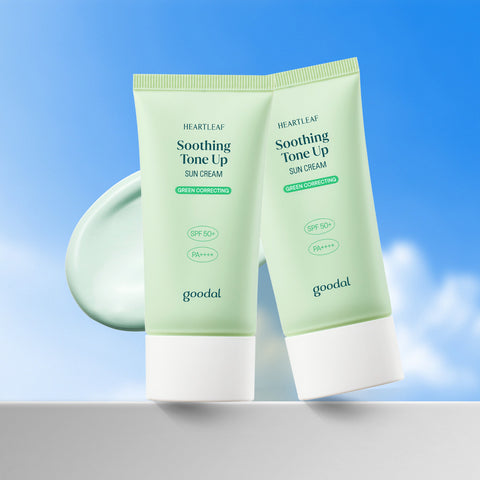 Goodal Houttuynia Soothing Green Tone-Up Sun Cream 50ml (2 Pack)