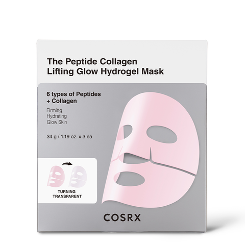 COSRX The Peptide Collagen Lifting Glow Hydrogel Mask 34g (3 Sheets)