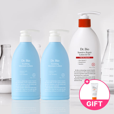 Dr.Bio Sensitive Lotion 500g + Soothing Lotion 500g Set