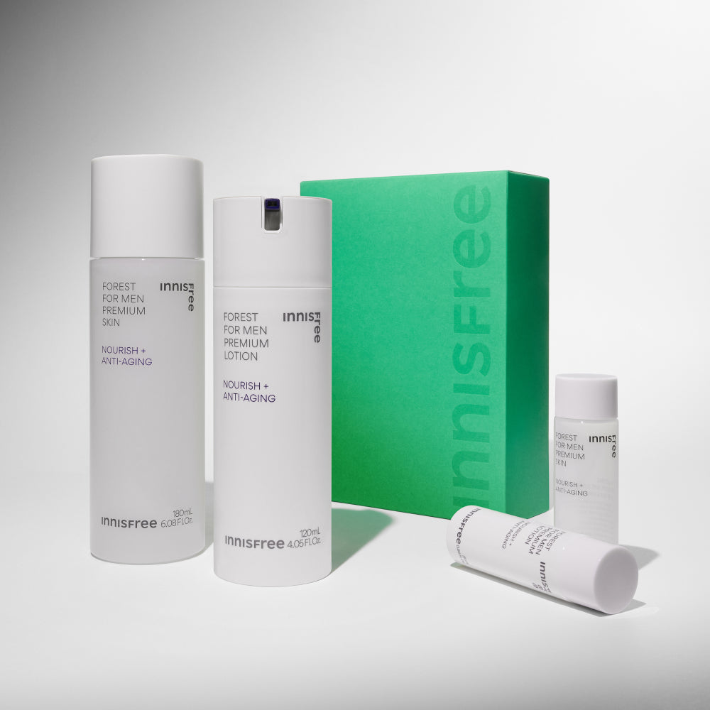 Innisfree Forest For Men Premium Skincare 2-Piece Set (Skin 180ml + Lotion 120ml)
