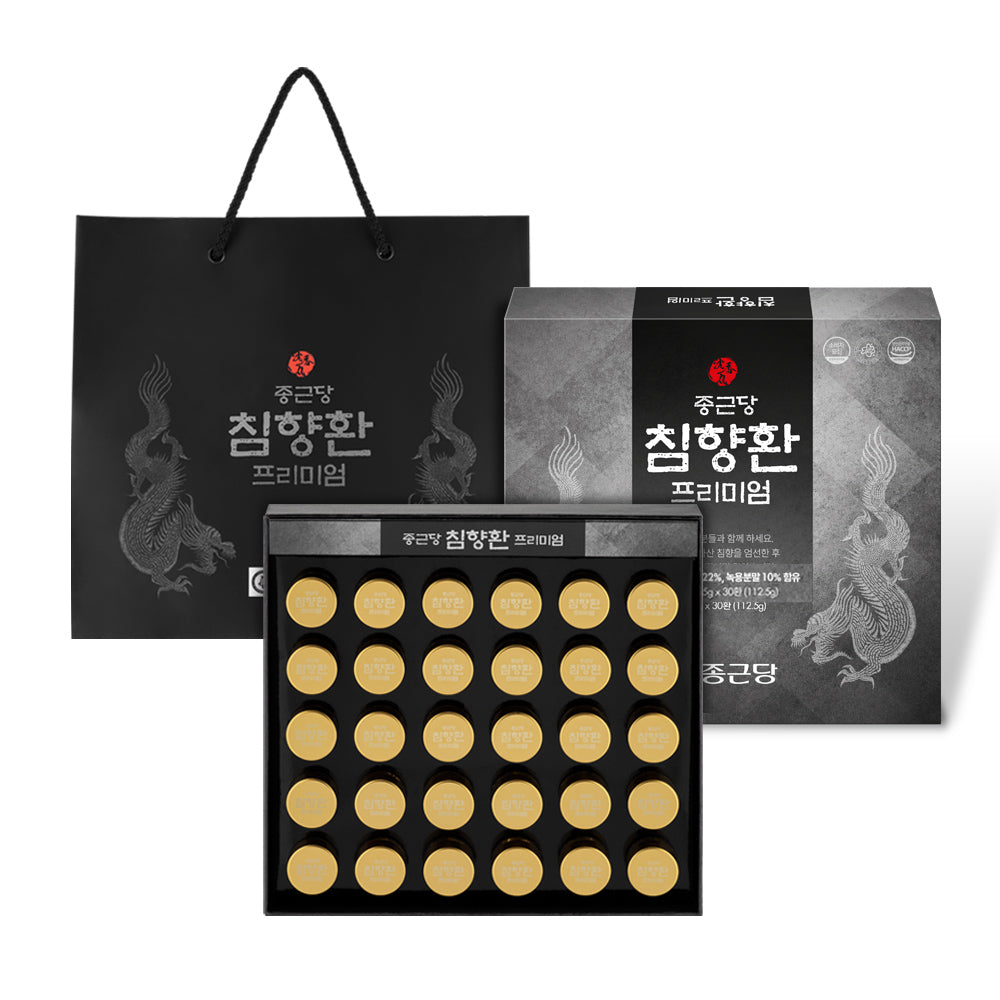 Chongkundang Premium Agarwood & Deer Antler Tablets (Agarwood 22%, Deer Antler 10%) 30 tablets
