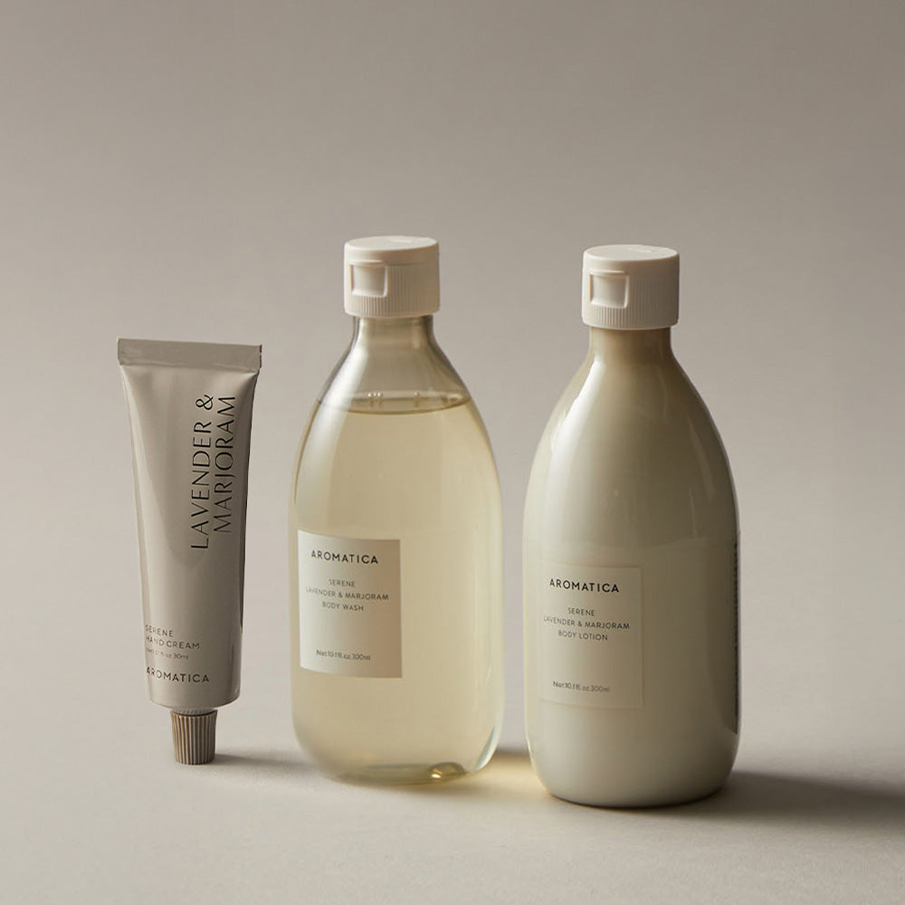 Aromatica Surren Bodycare Moisture Set (3-piece: Body Wash + Lotion + Hand Cream) - Lavender & Marjoram