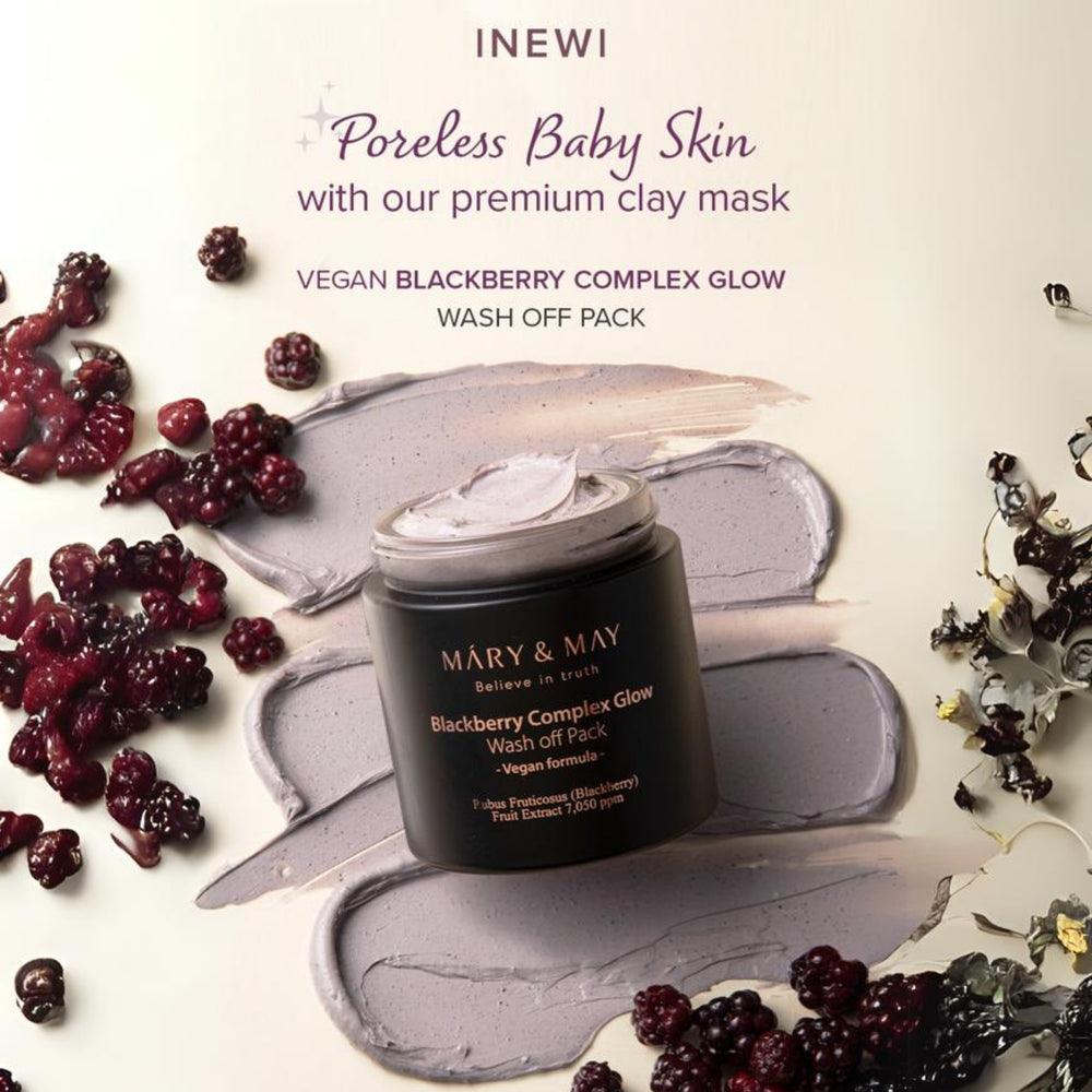 Soonsu Beauty Vegan Blackbeery Complex Glow Wash off Pack texture close-up