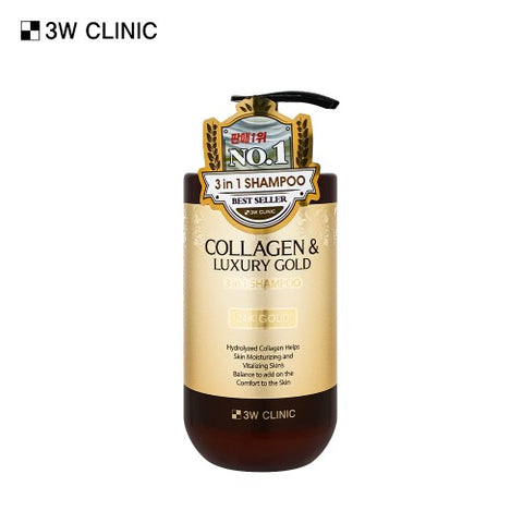 3W CLINIC Collagen & Luxury Gold 3In1 Shampoo 750ml
