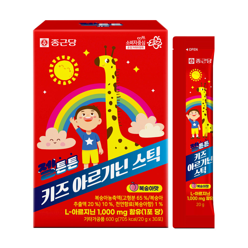 Chongkundang GelTtunteun Kids Arginine Stick 20g x 30 Sachets (1 Month)