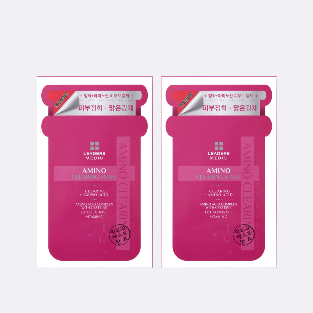 Leaders Mediu Amino Clearing Mask Pack 25ml, 20 Sheets
