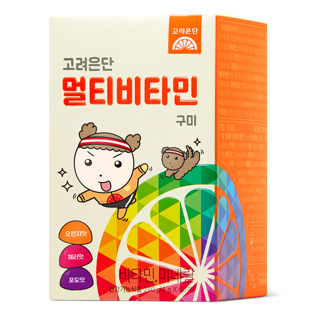 Koreaeundan Multivitamin Gummies 60 Count (1 Pack)