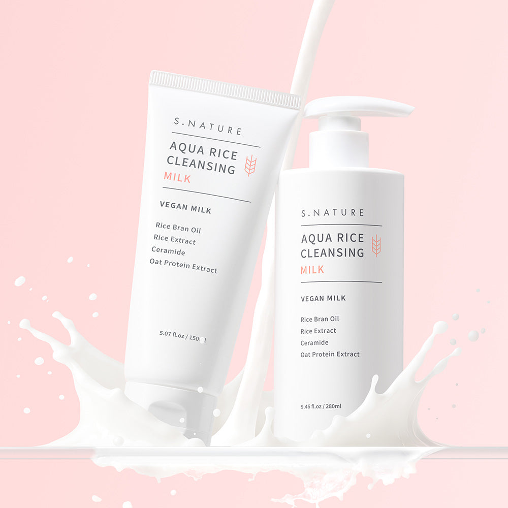 S.Nature Aqua Rice Cleansing Milk 280ml+150ml Set