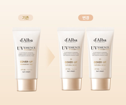 d'Alba Waterfull Cover Up Sun Cream Beige 50ml Double Pack