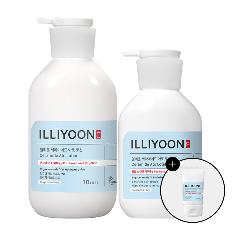 ILLIYOON Ceramide Ato Unscented Body Lotion 580ml + 300ml