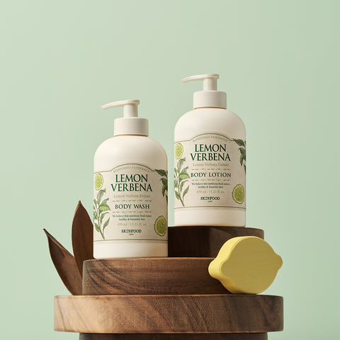 Skinfood Lemon Verbena Body Wash / Body Lotion 450ml (2 Pack)