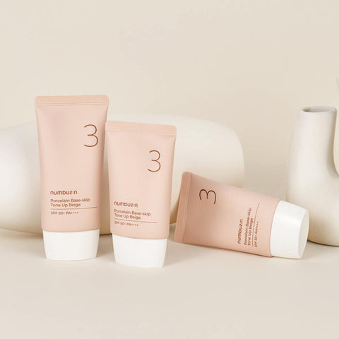 numbuzin No.3 Porcelain Base-skip Tone Up Beige 50ml