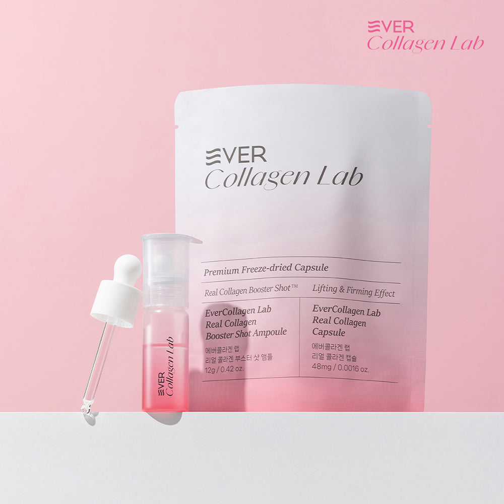 Newtree Ever Collagen Lab 100% Freeze-Dried GPH Collagen Booster Shot Ampoule 4 Vials (Hyaluronic Acid PDRN)