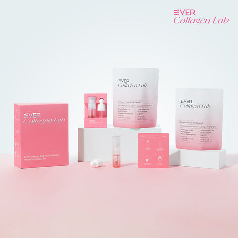 Newtree Ever Collagen Lab 100% Freeze-Dried GPH Collagen Booster Shot Ampoule 4 Vials (Hyaluronic Acid PDRN)