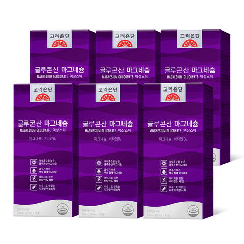 Koreaeundan Magnesium Gluconate Liquid Sticks (15 sticks (6 Pack)s)