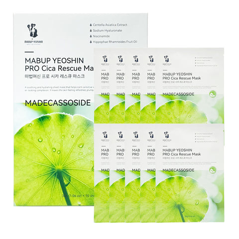 Mabup Yeoshin PRO AIAS Mask Sheet Cica Rescue Madecassoside 10P