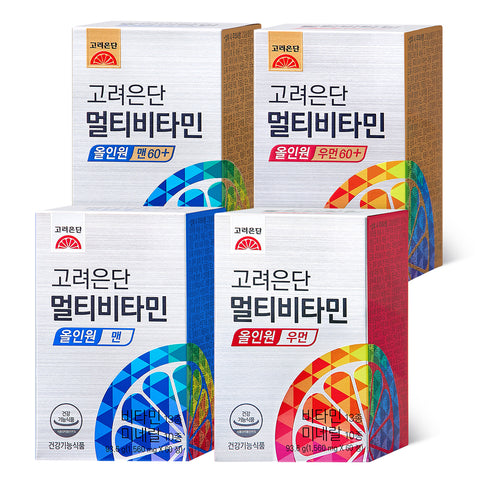 Koreaeundan Multivitamin All-in-One Man 60 Tablets (1 pack)