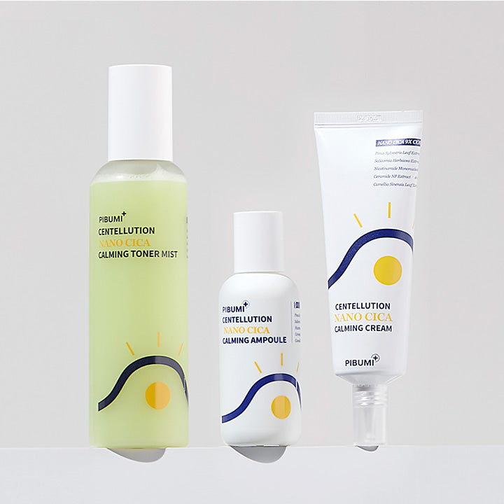 Pibumi Nano Cica Calming & Moisture 'Chab-To' 3-Piece Set (1+1)