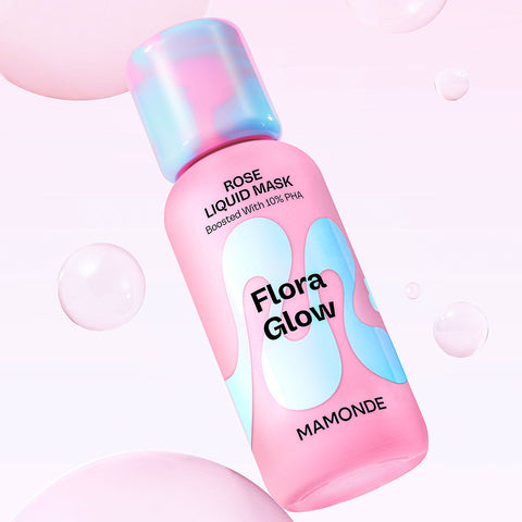 Mamonde Flora Glow Rose Liquid Mask 80ml + Pore Control Peony Liquid Mask 80ml
