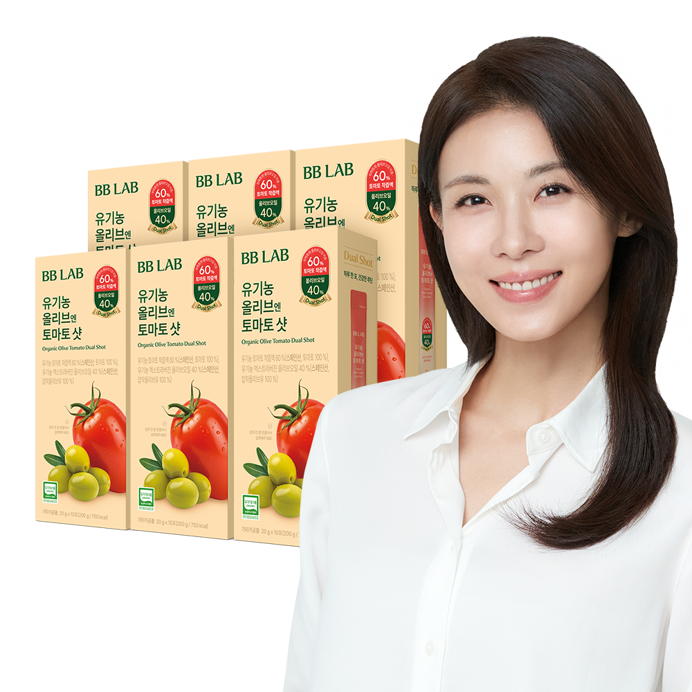 Nutrione BB Lab Organic Olive & Roma Tomato Dual Shot 6 Boxes (60 x 20g) Extra Virgin Oil with Lycopene
