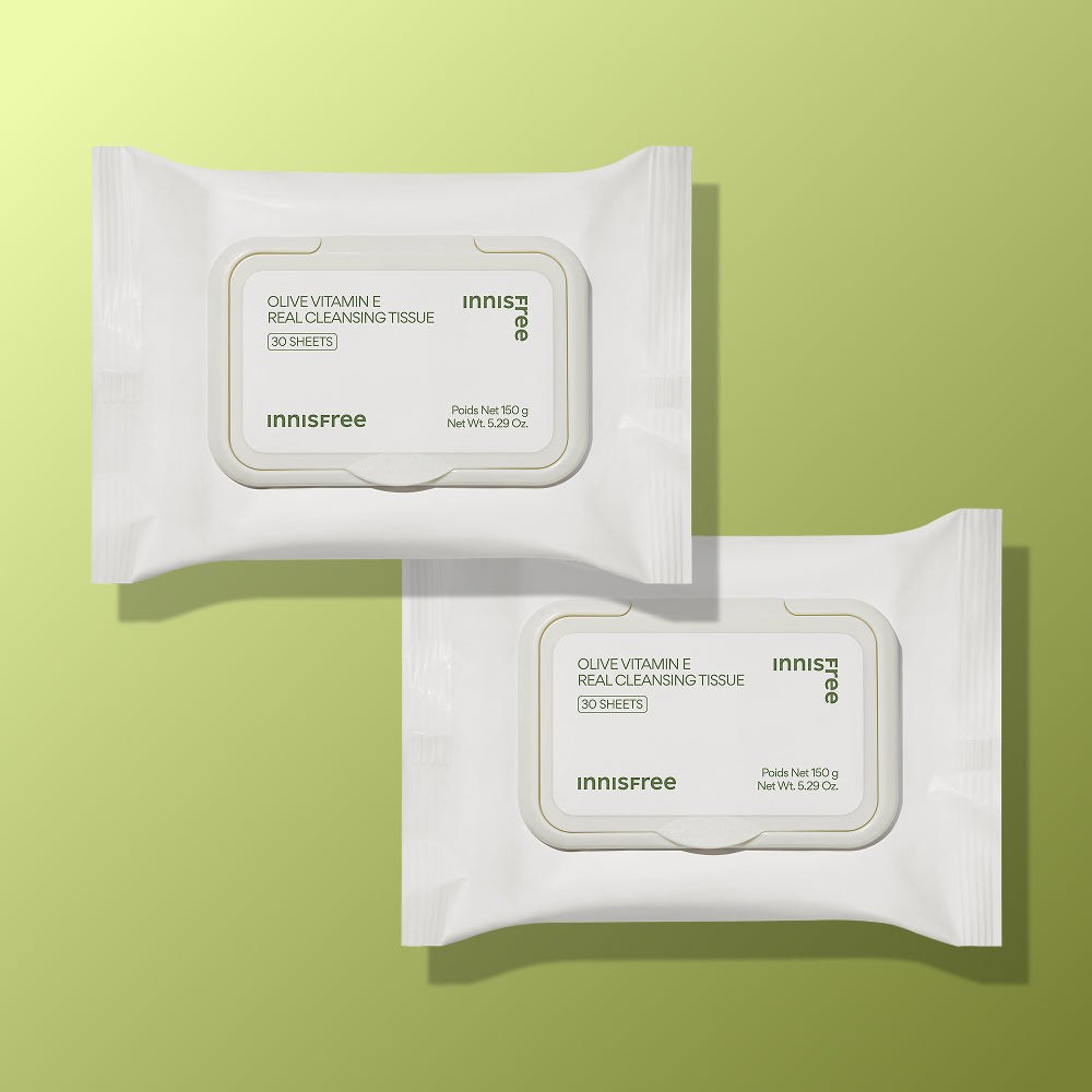 Innisfree Olive Vitamin E Real Cleansing Tissue 30 Sheets (2 Pack)