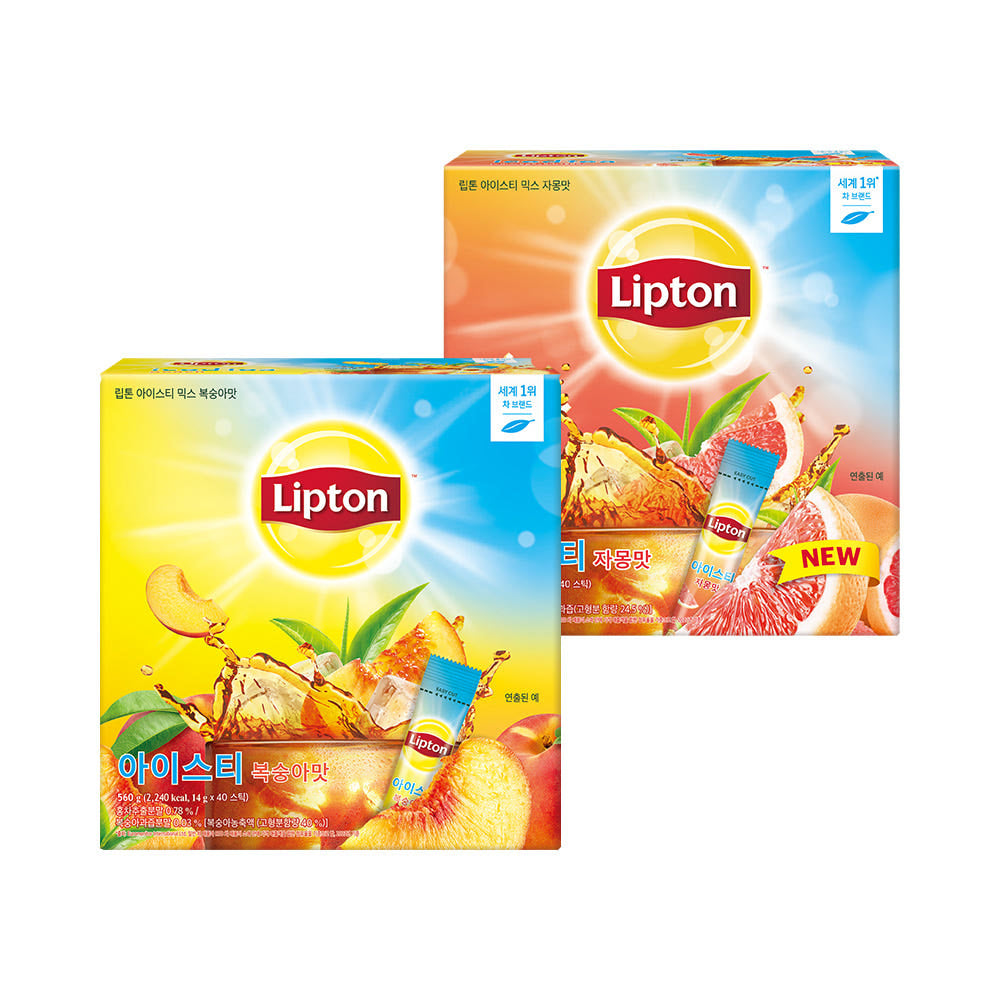 Lipton Iced Tea Stick Peach 14g x 40 Sticks (2 Pack)