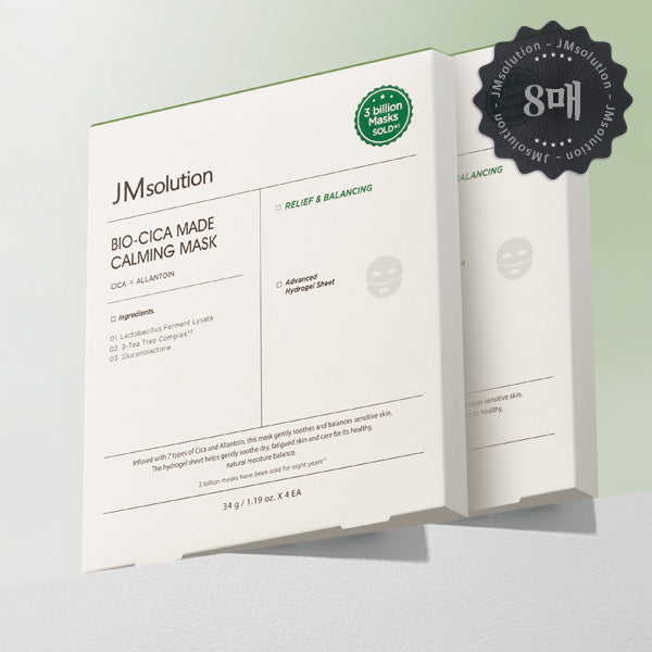 JM Solution Bio Cica Made Calming Mask 34g 4P (2 Pack)