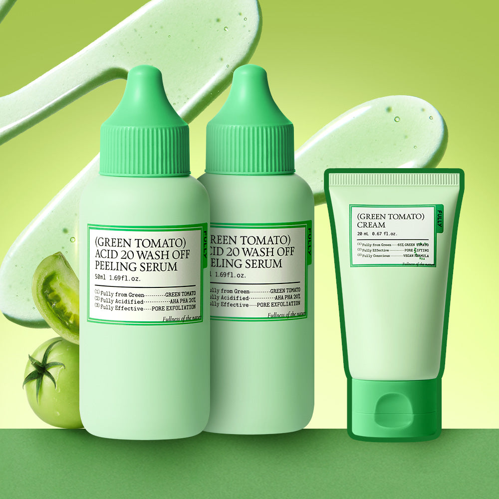 Fully Green Tomato Acid 20 Wash-Off Peeling Serum 50ml (2 Pack)