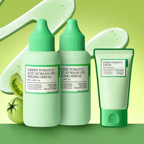 Fully Green Tomato Acid 20 Wash-Off Peeling Serum 50ml (2 Pack)