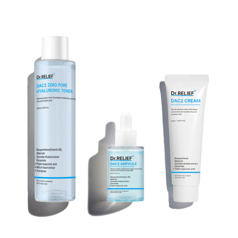 Dr.Relief DAC2 Toner + Ampoule + Cream Set (3-piece)