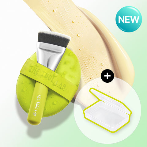 The Tool Lab Aqua Duo Close-Fit Fitting Duo (1 Brush + 2 Puffs + Case)