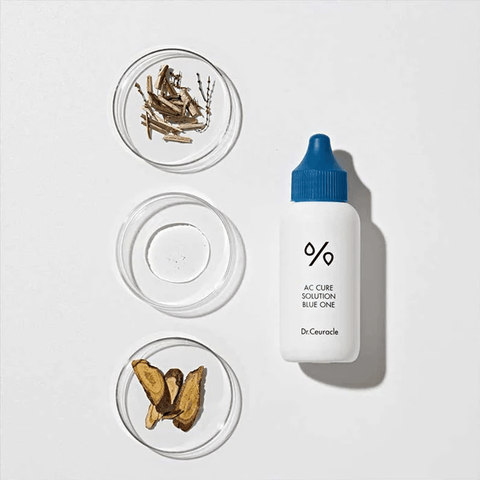 Soonsu Beauty AC Cure Solution Blue One side view