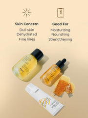 Soonsu Beauty 3 Step Honey Glow Kit 3 Piece Kit packaging design