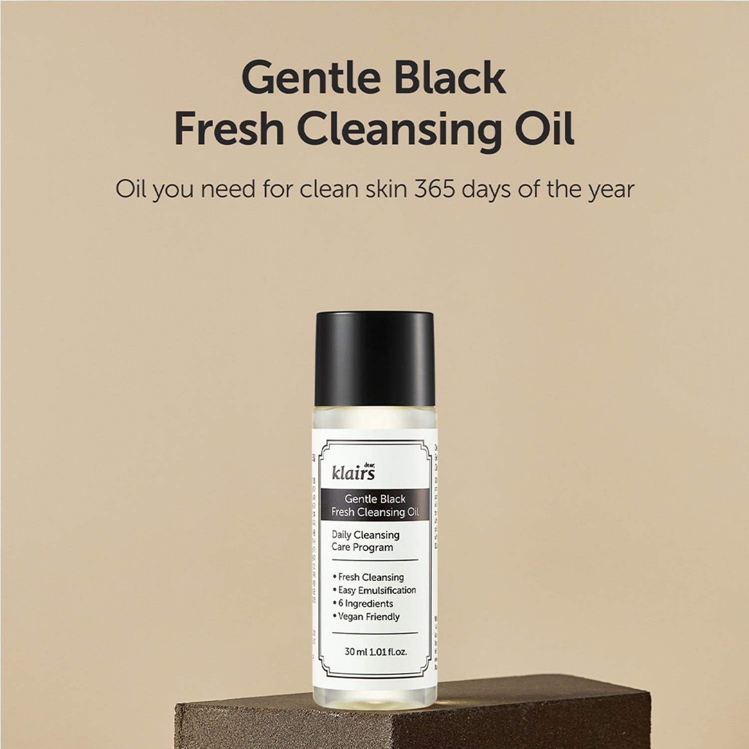 Soonsu Beauty Gentle Black Fresh Cleansing Oil side view