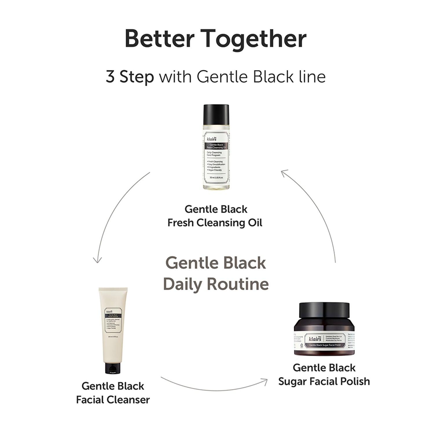 Soonsu Beauty Gentle Black Fresh Cleansing Oil side view