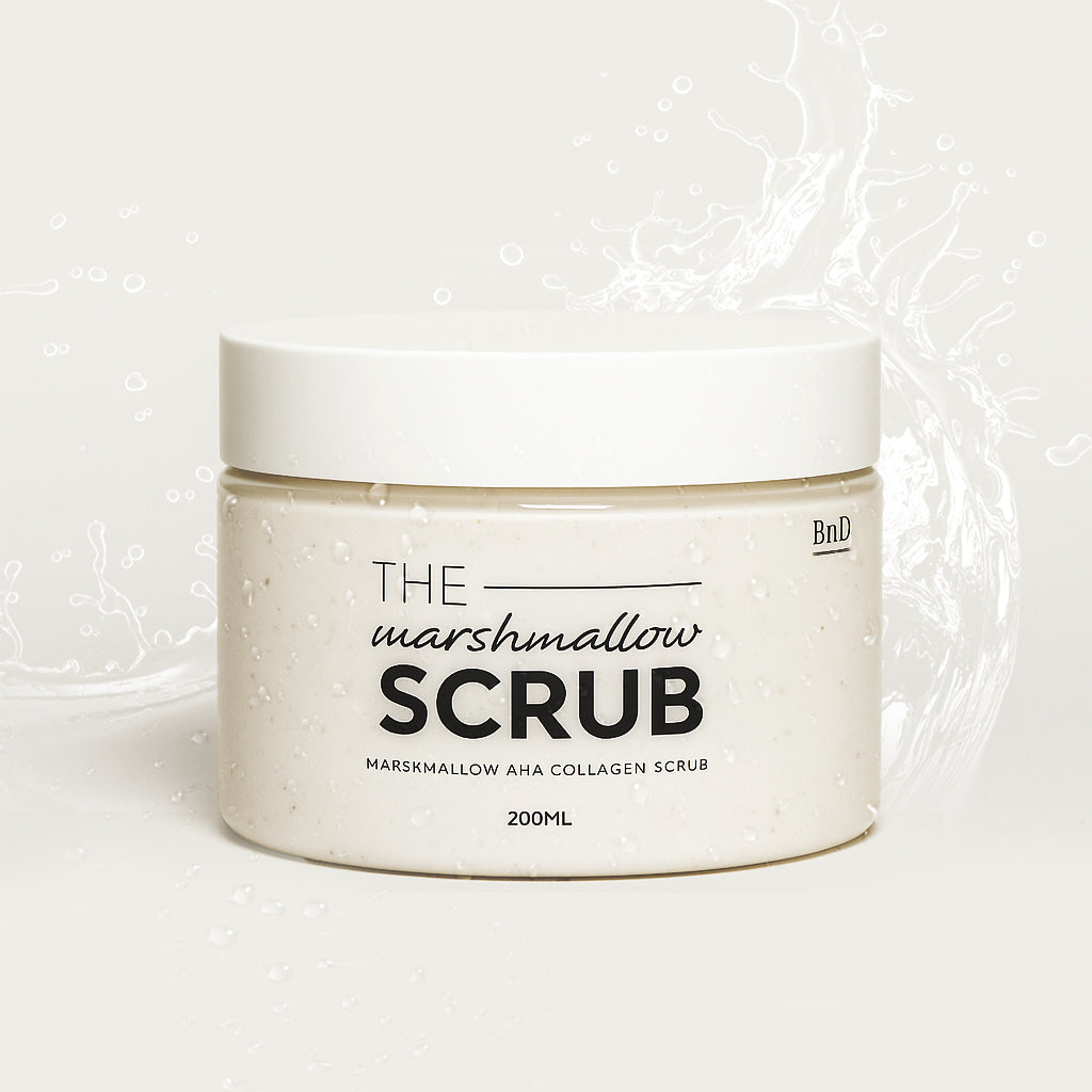 BnD Marshmallow Scrub AHA with Collagen, 200ml