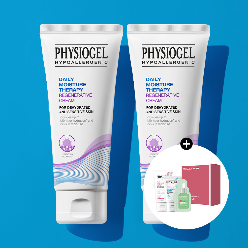 Physiogel DMT Regenerative Moisture Cream 100ml x2 + Sensitive SOS Kit (Gift)