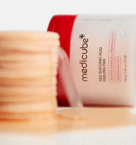 Medicube Red Succinic Acid Toner Pads 70 Pads (2 pack)