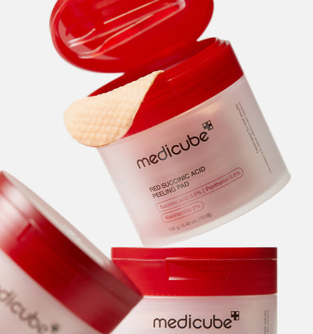 Medicube Red Succinic Acid Toner Pads 70 Pads (2 pack)