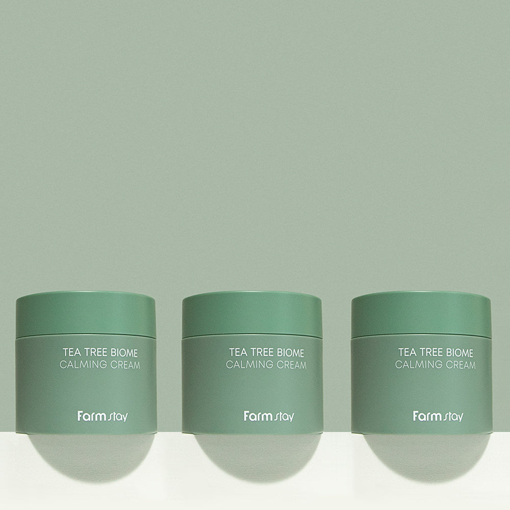 Farmstay Tea Tree Biome Calming Cream 80ml (3 pack)