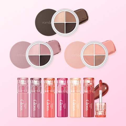 rom&nd Hanol I-Pot Liner 5g + MINI Glasting Color Gloss 0.9g (Sparkle Series)