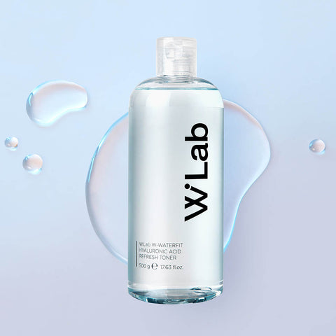 W.Lab Water Fit Hyaluronic Refresh Low-pH Toner 500ml (3 Pack)