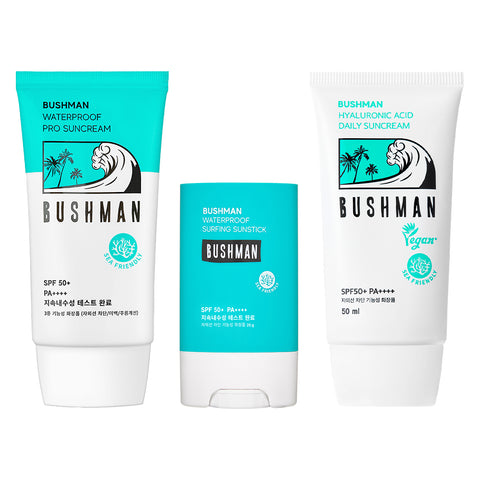 Bushman  Waterproof Sun Cream 50g + Sun Stick 20g + Daily Sun Cream 50ml Set